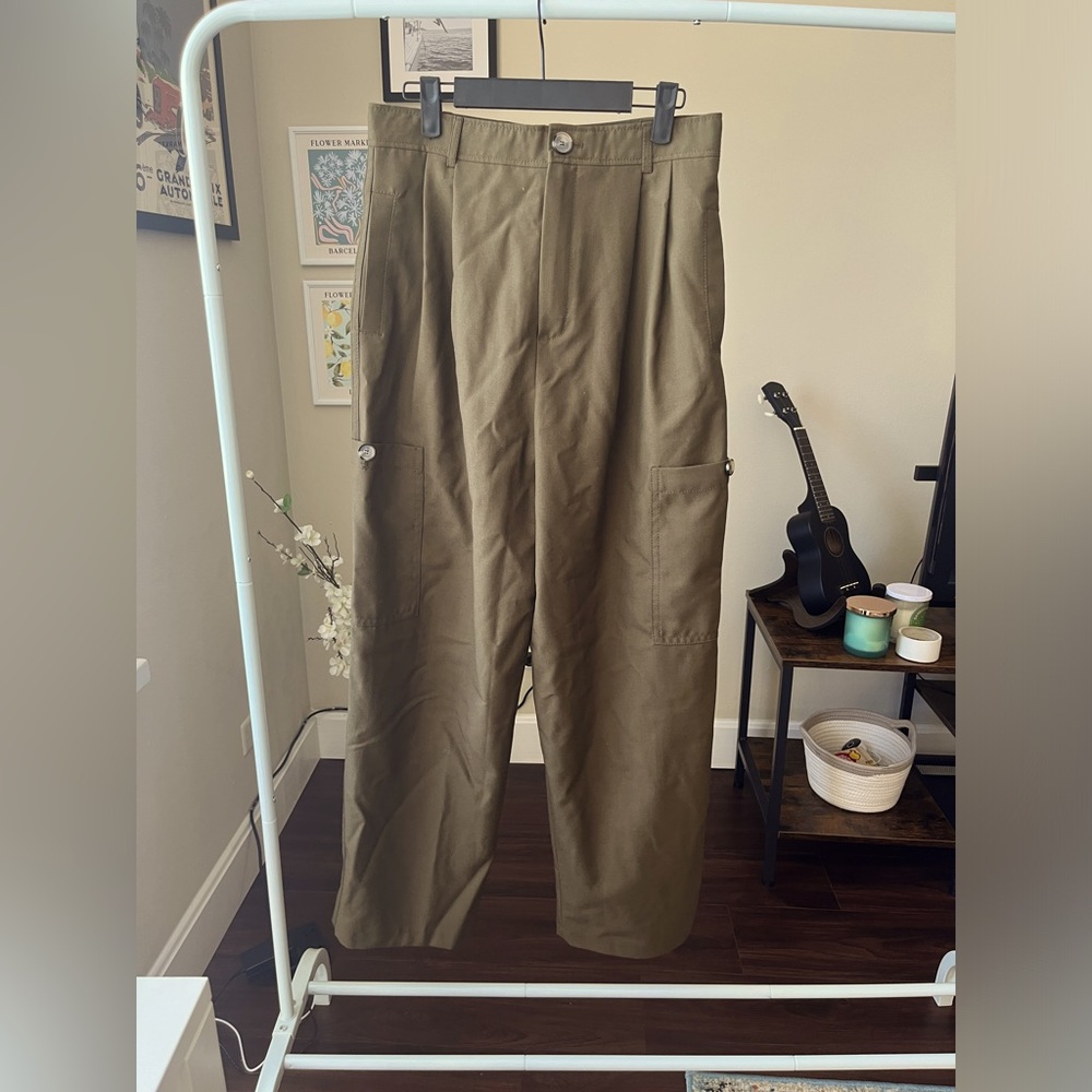 Zara Khaki Cargo Pants